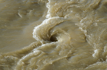 Whirlpool in river
