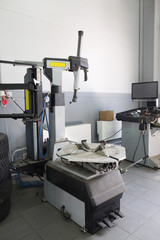 Interior of a mounting workshop