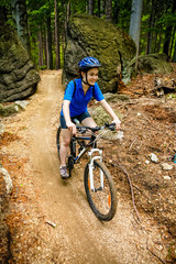 Healthy lifestyle - teenage girl cycling