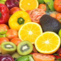 Fruits and vegetables for healthy