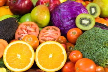 Fruits and vegetables for healthy