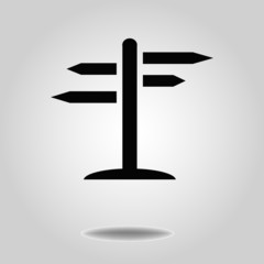 Wooden signs, vector icon