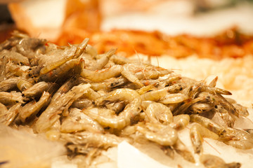 Fresh seafood at fish market