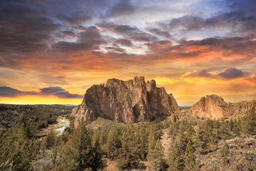 Sunset Over Smith Rock State Park