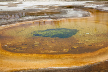 イエローストーン国立公園のモーニンググローリープール