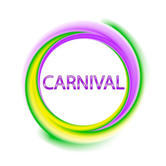 Colorful carnival symbol 