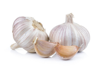 Garlic isolated on white background