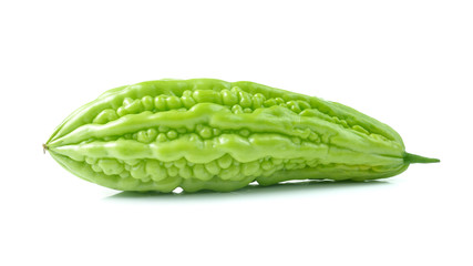 Bitter melon isolated on white background