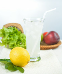 Glass of lemon juice