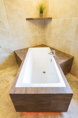 Unique bathtub in the residence