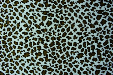 texture of print fabric striped leopard and flower for backgroun