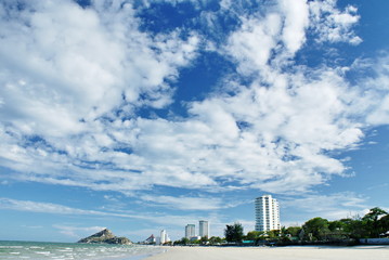 Fototapeta na wymiar Hau Hin Beach, Thailand