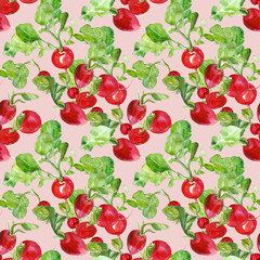  Radishes seamless pattern