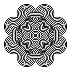 celtic knot pattern card, mandala, amulet