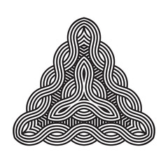 celtic knot pattern card, mandala, amulet