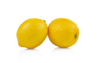 fresh lemon  isolated on a white background