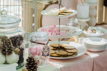 Heart shaped macaroons for valentine's day and wedding day