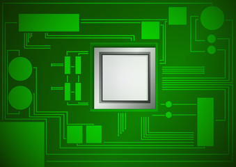 Vector : Electronic circuit board background