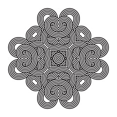 celtic knot pattern card, mandala, amulet