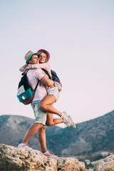 couple on vacation in Greece