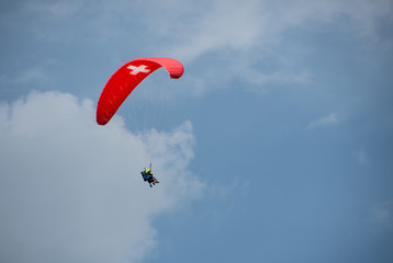 Parachute is in the air