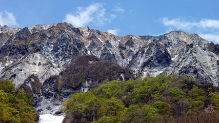 Fototapeta na wymiar 伯耆富士　大山　初夏の南壁