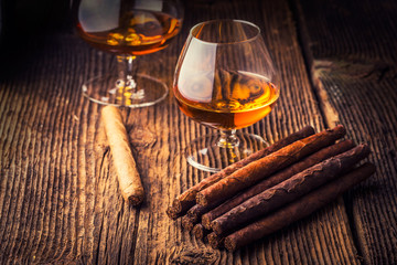 quality cigars and cognac