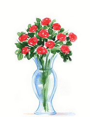 red flowers
