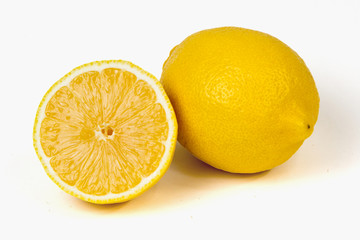 lemon on white background