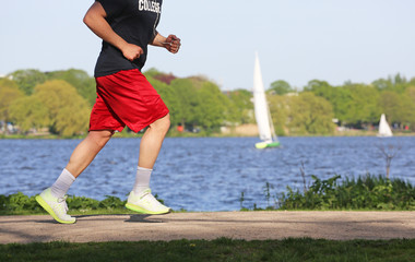 Jogger an der Alster