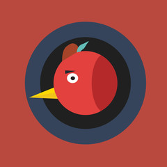 Flat Icon poultry. Flat design