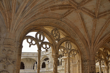 Obraz premium Kreuzgang im Kloster Jeronimos, Lissabon