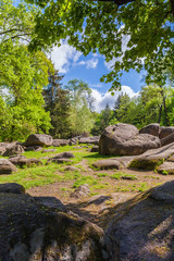 Fototapeta na wymiar landscape, large rocky boulders