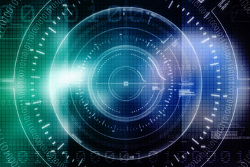 Background conceptual image of digital 3d icons