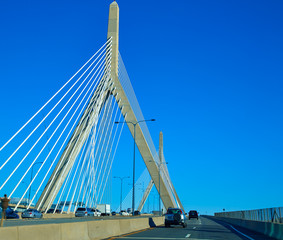 Fototapeta premium Boston Zakim bridge in Bunker Hill Massachusetts