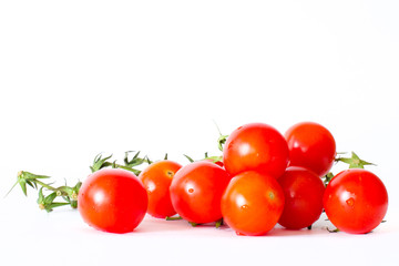 fresh tomatoes (white background)