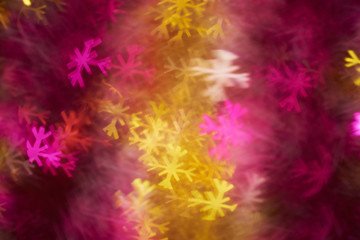 Fototapeta na wymiar Blur of pink and yellow colors