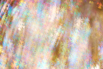 Geometric shapes on a silver background