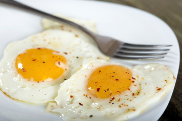 Two fried eggs