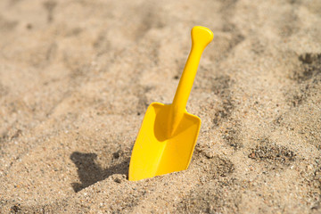 Fototapeta na wymiar Sand toys / sand toys in a sandbox
