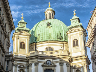 Naklejka premium Katholische Kirche St. Peter am Petersplatz in Wien