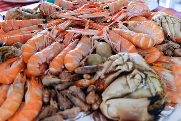 seafood platter ready for party