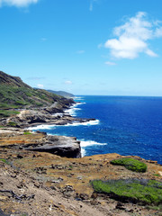Fototapeta na wymiar Coastline of a hawaiian island