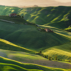 Crete Senesi place in and around Siena and Asciano in spring aur - 83402148