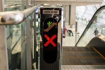 escalator in the airport