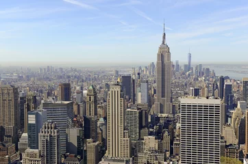 Fotobehang Skyscrapers and concrete jungle of Manhattan, New York © nyker