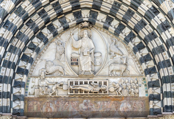Obraz premium Genoa (italy), cathedral