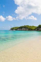 Fototapeta na wymiar Stunning view of tropical beach, vivid colors