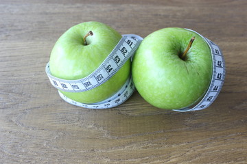 Apple-Diet concept