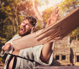 Karateka breaks board © Nomad_Soul